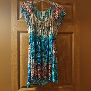 Women's American Rag Blue White Red Dress Size OX